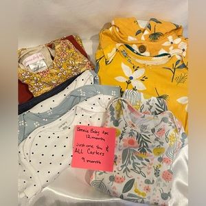 BABY CLOTHES 🍄 big LOT - Carters - First Impression - Sizing: 6 thru 12 Months 🙂
